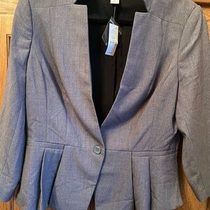 White House Black Market Gray Blazer